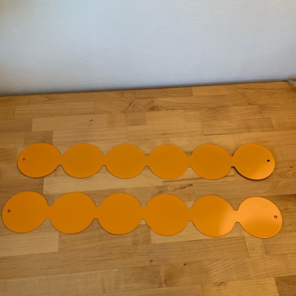 Magnetic Strip Bulletin Board Orange